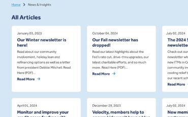 Welcome to the New Velocity CU Website